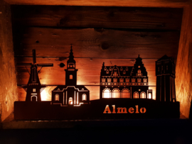 Skyline Almelo met Tekst 453 x 205mm