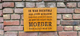 Wanddecoratie voor Moederdag 354 x 254 x 20mm