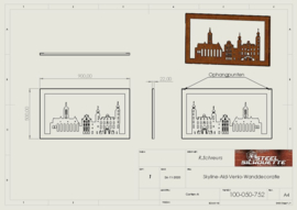 Skyline-Ald-Venlo-Wanddecoratie-met-900 x 500 x 22mm