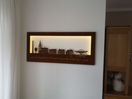 Skyline-Tegelen-Wanddecoratie- 954 x 424 x 22mm