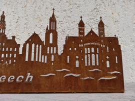Skyline Maastricht Deluxe met Tekst " Mestreech" 454 x 142mm