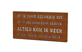 Wanddecoratie voor Moederdag Venloos Dialect 454 x 224 x 20mm