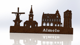 Skyline Almelo met Tekst 453 x 205mm