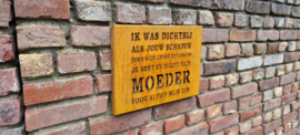 Wanddecoratie voor Moederdag 354 x 254 x 20mm