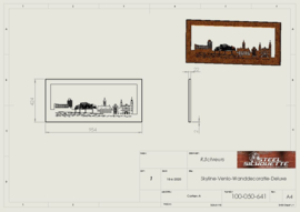 Skyline-Venlo-Wanddecoratie-Deluxe 954 x 424 x 15mm