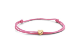 Capital bracelet cord heart - Just Franky