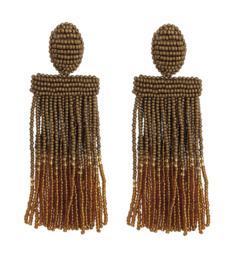 Isadora ombre earrings brown gold