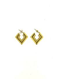 Ace earring gold - LOTT. Gioielli