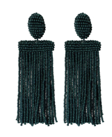 Isadora earrings dark green