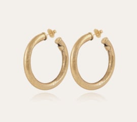 Maoro hoop earrings small size gold