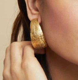 Wild hoop earrings gold