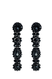 Dahlia earrings black