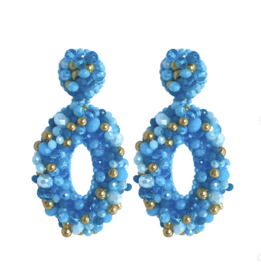 Grande oval emma earrings