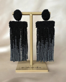Isadora ombre earrings black grey