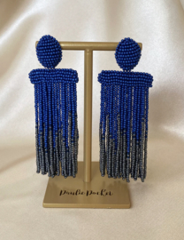 Isadora ombre earrings blue grey