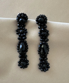 Dahlia earrings black