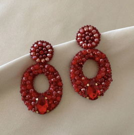 Didi earrings red