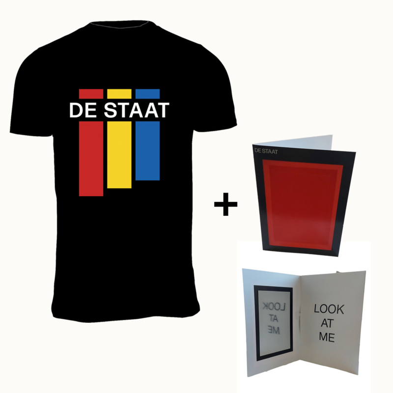 RED YELLOW BLUE PACKAGE: SHIRT + DE STAAT MUSIC CARD
