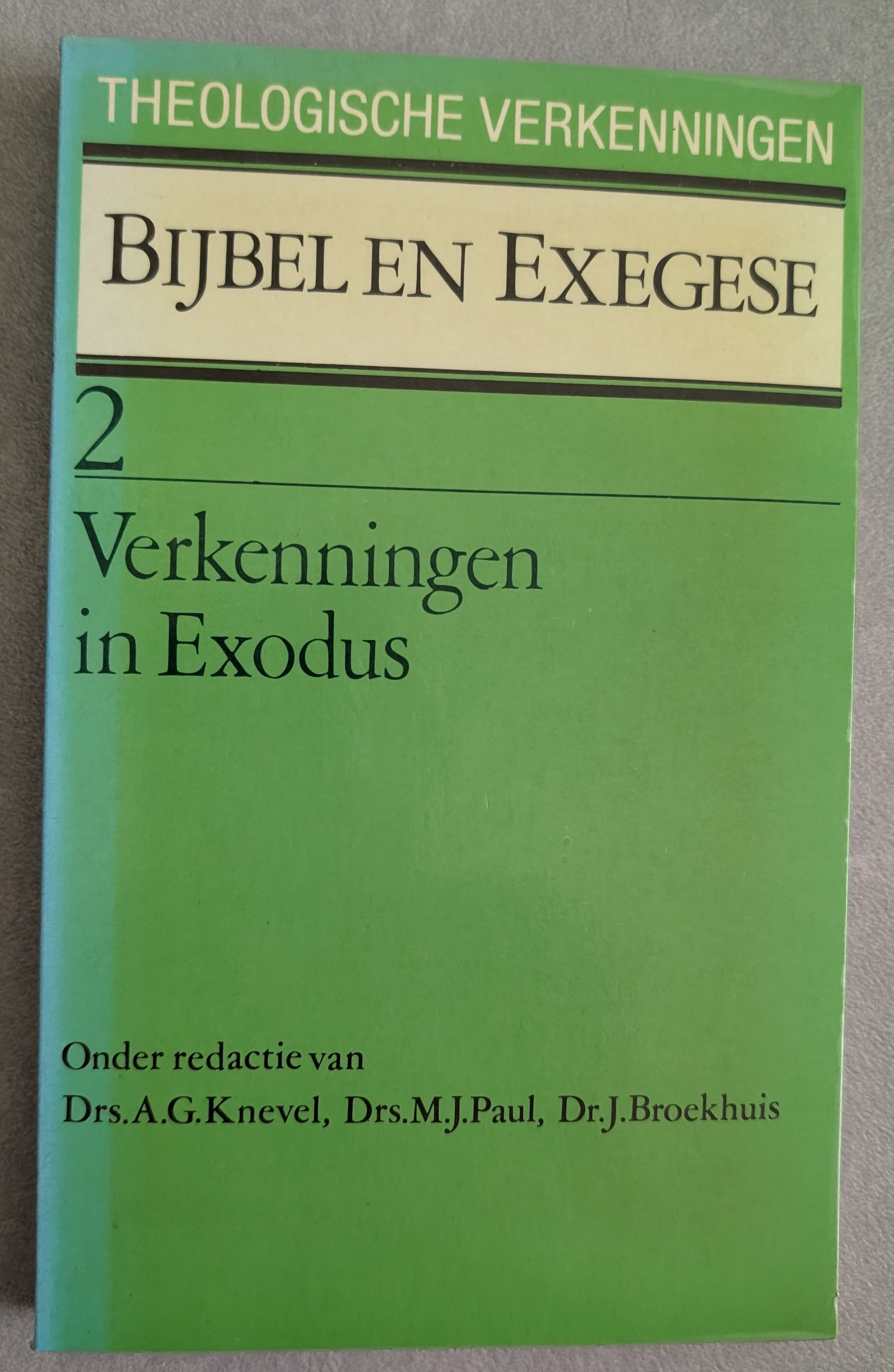Verkenningen in Exodus - serie Bijbel en Exegese deel 2