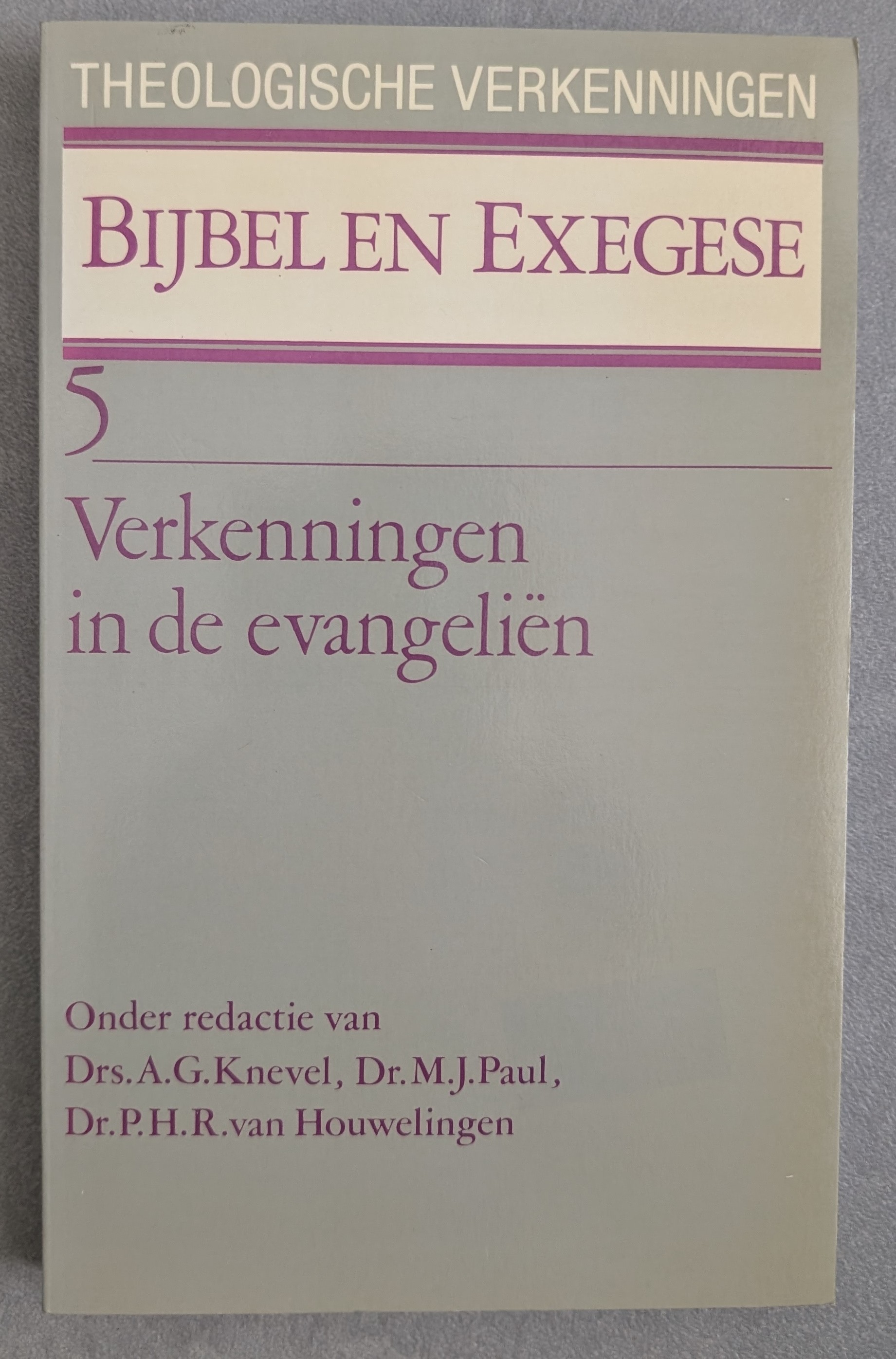 Verkenningen in de evangeliën - serie Bijbel en Exegese deel 5