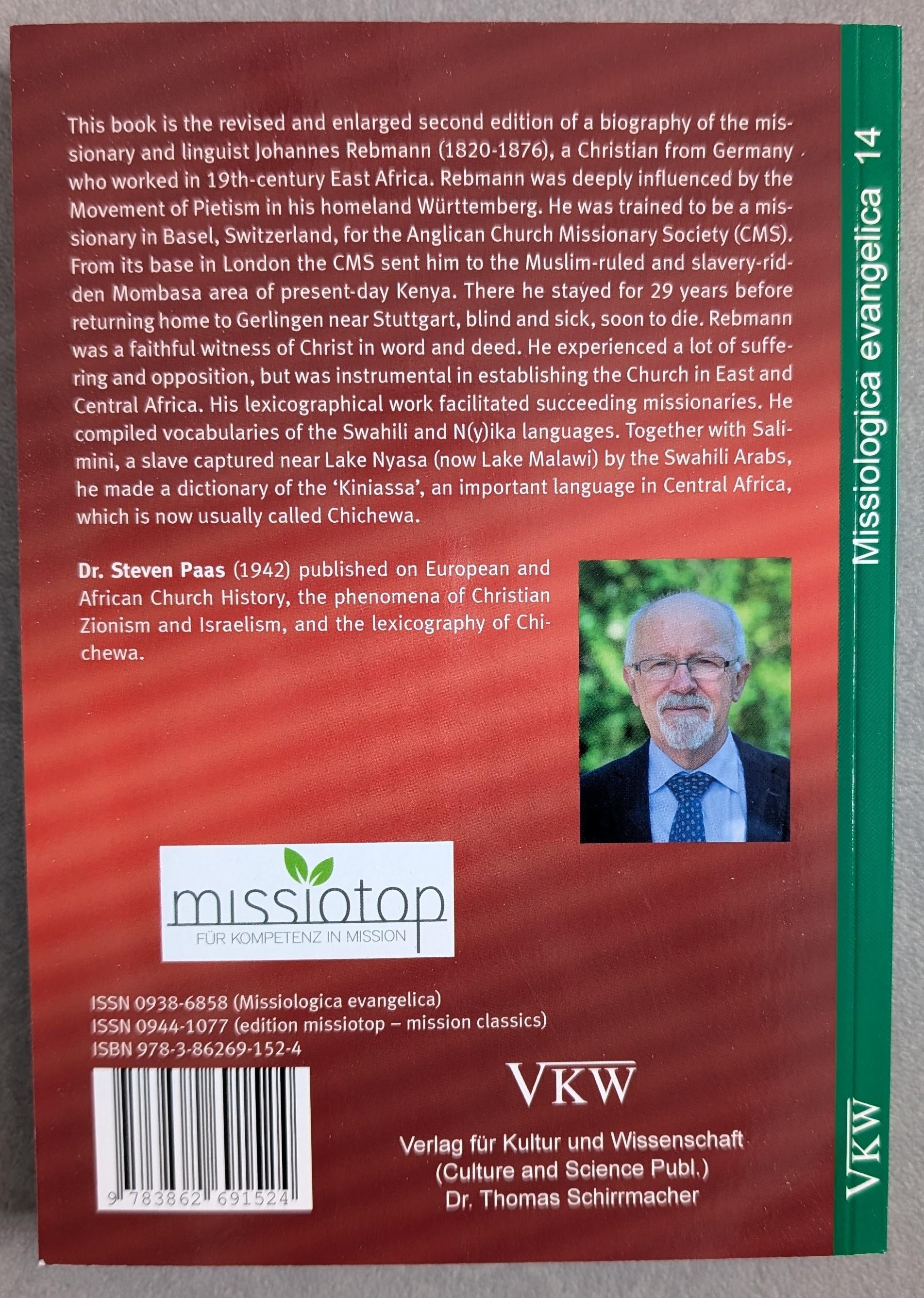 Johannes Rebman - A Servant of God in Africa - Steven Paas