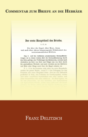 Commentar zum Briefe an die Hebräer- Franz Delitzsch