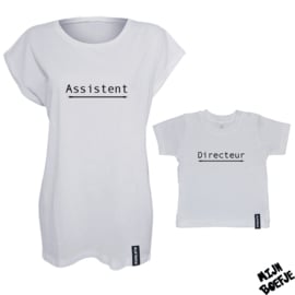 Ouder & kind/baby t-shirt Directeur - Assistent