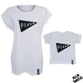 Ouder & kind/baby t-shirt Pizza