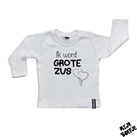 Baby t-shirt Ik word GROTE ZUS