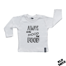 Baby t-shirt Always in the mood for food