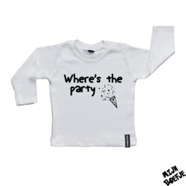 Baby t-shirt Where's the party