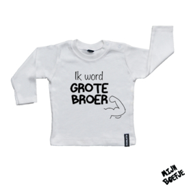 Baby t-shirt Ik word GROTE BROER