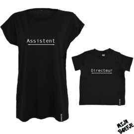 Ouder & kind/baby t-shirt Directeur - Assistent