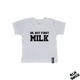 Baby t-shirt OK, but first milk