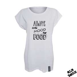 Ouder t-shirt Always in the mood for food