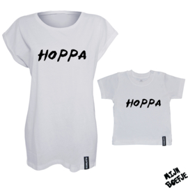 Ouder & kind/baby t-shirt Hoppa