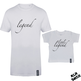 Ouder & kind/baby t-shirt Legend / Little Legend