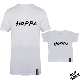 Ouder & kind/baby t-shirt Hoppa