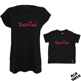 Ouder & kind/baby t-shirt Besties