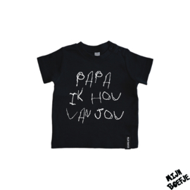 Baby t-shirt Papa ik hou van jou