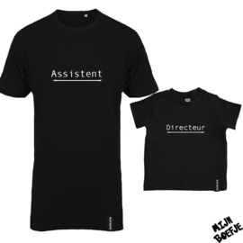 Ouder & kind/baby t-shirt Directeur - Assistent