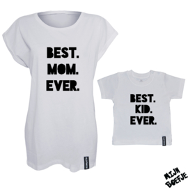Ouder & kind/baby t-shirt BEST EVER