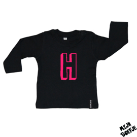 Baby t-shirt Eigen letter