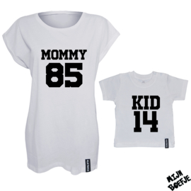 Ouder & kind/baby t-shirt MOMMY - KID