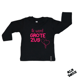 Baby t-shirt Ik word GROTE ZUS