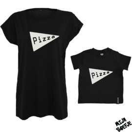 Ouder & kind/baby t-shirt Pizza