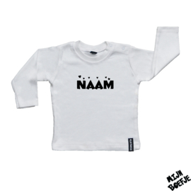 Baby t-shirt Eigen Naam Hartjes
