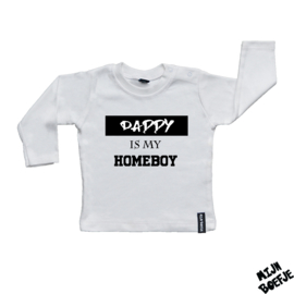 Baby t-shirt Daddy is my homeboy