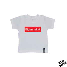 Baby t-shirt Eigen tekst