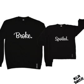 Ouder & kind/baby sweaters Broke - Spoiled